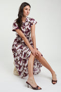 Rochie tip cămașă Susy Mix cu imprimeu multicolor, croială lejeră și design elegant pentru sezonul de vară.