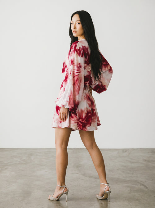 Rochie kimono cu imprimeu Haveone de dama culoare roz de vara