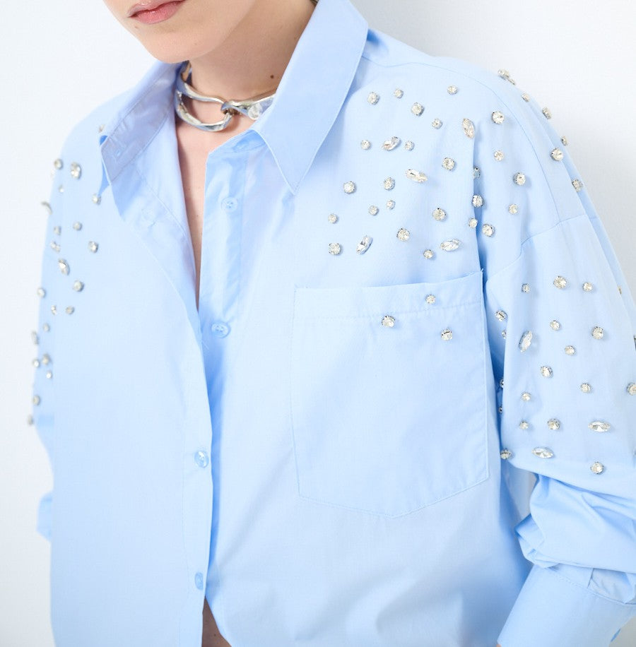 Cămașă damă cu strasuri