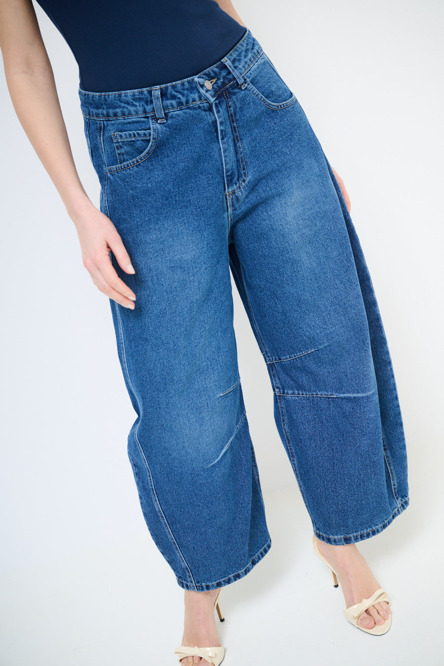 Jeans Balloon din bumbac