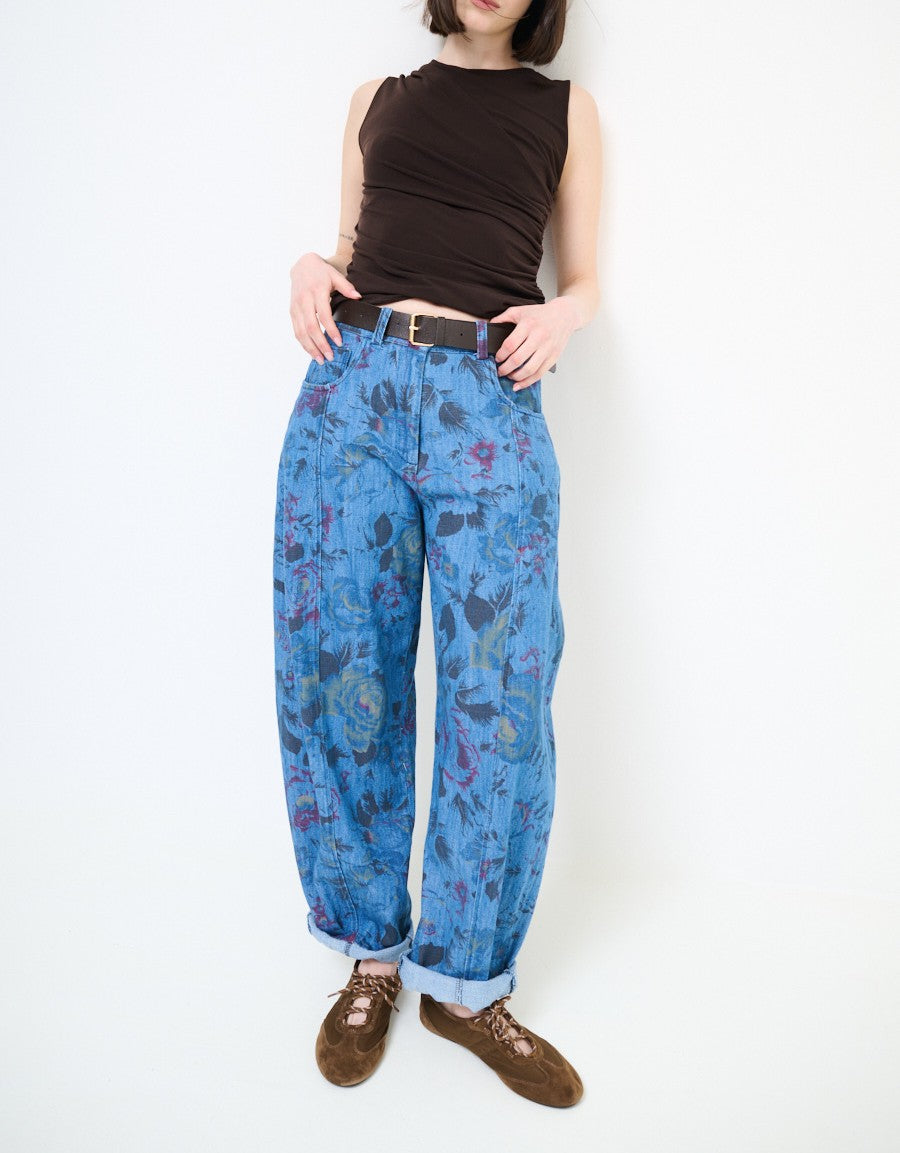 Jeans balloon din bumbac