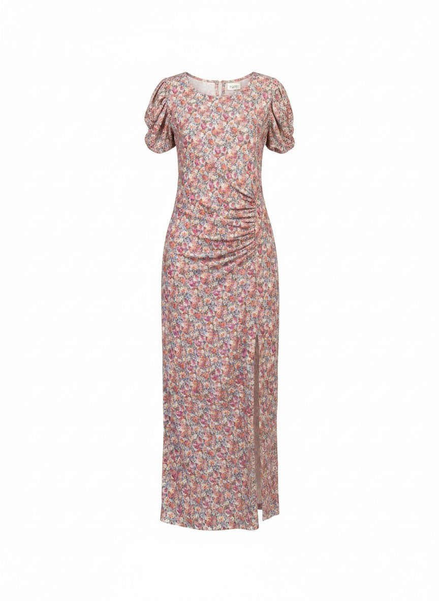Rochie de dama Vicolo cu nou imprimeu floral si maneci bufante de vara