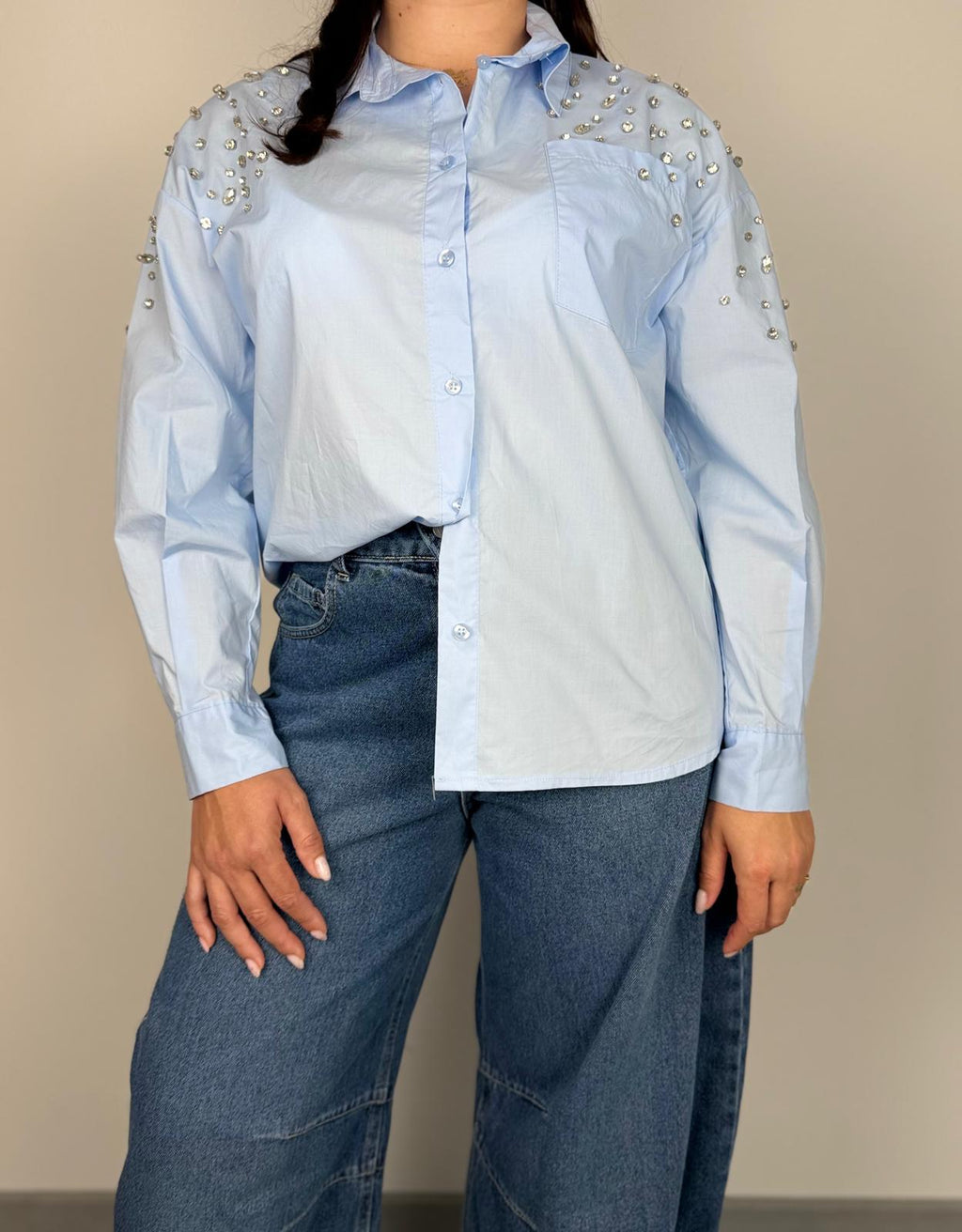 Cămașă damă cu strasuri