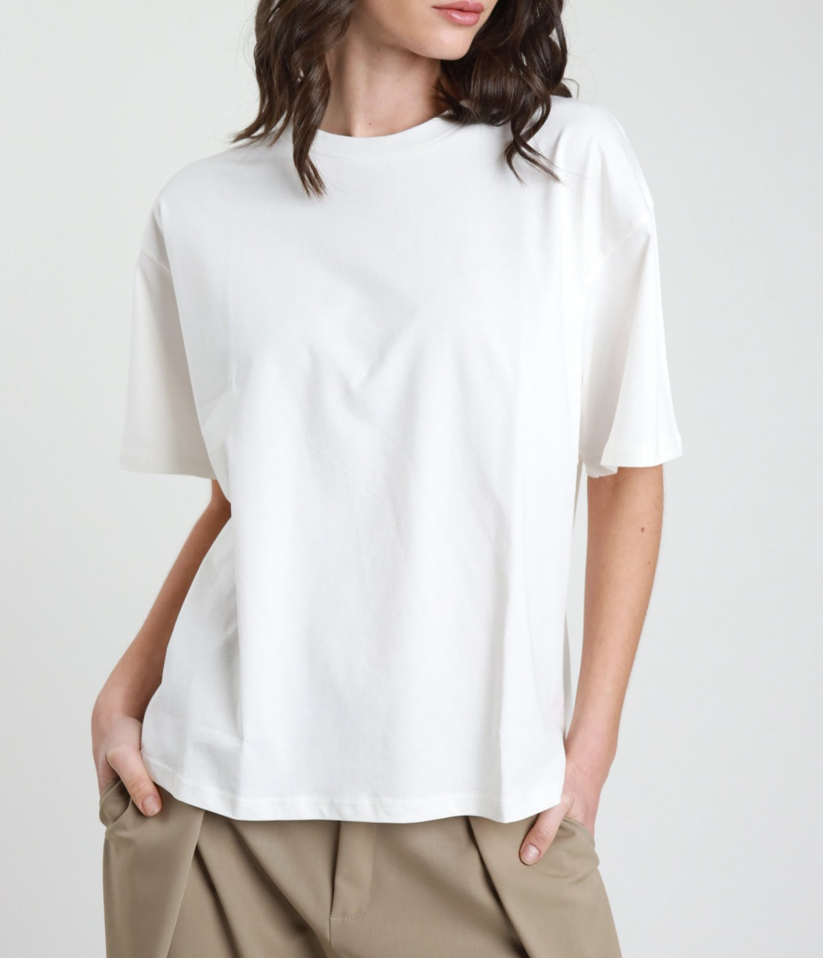 Tricou dama alb 100% bumbac