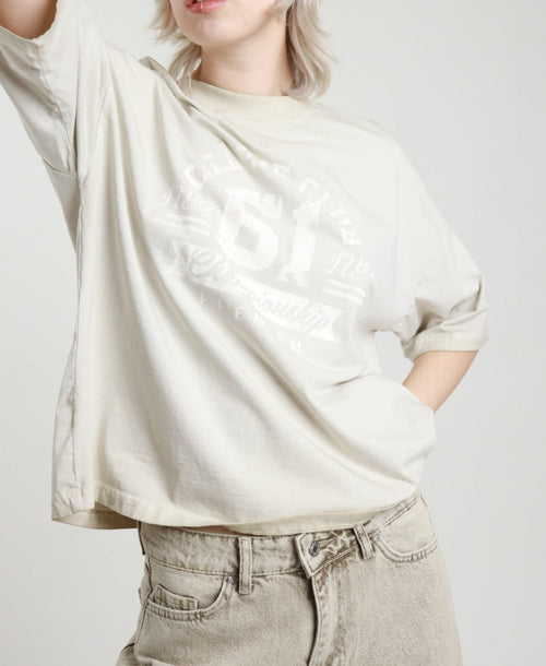 Tricou dama din bumbac cu imprimeu
